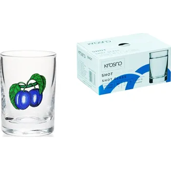 Sklenice VEA Šternberk Odlivky "Favorit" 30 ml sada 6 ks švestky