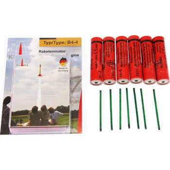 autíčko Klima raketový motor B4-4 (6ks) - KL-0244