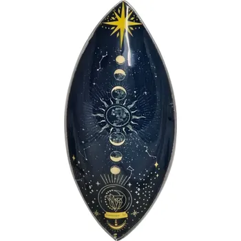 Vonná tyčinka Miska na vykuřování – Vesmírný cyklus z hliníku, délka 20 cm, lze i jako dekoraci