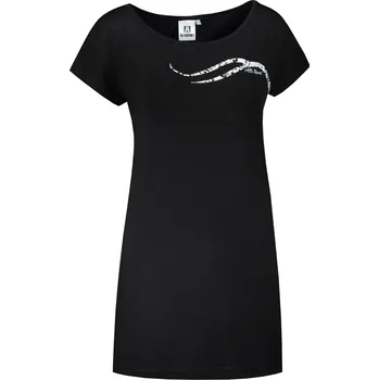 Dámské prodloužené triko ALTISPORT CARRYOVER ALW001123 ČERNOBÍLÁ XL