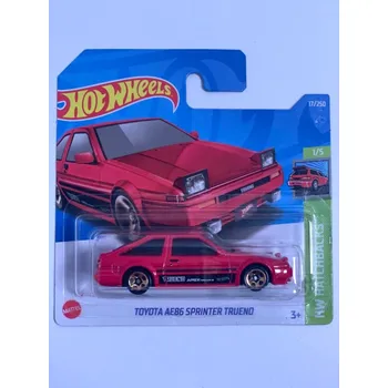 autíčko Hot Wheels - Toyota AE86 Sprinter Trueno red ZE SBÍRKY