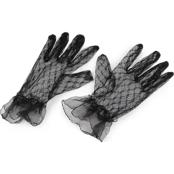 Rukavice Společenské rukavice krajkové Varianta: 2 černá, Balení: 1 pár