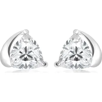 Náušnice Lovise S White Topaz - stříbrné náušnice s bílým topazem