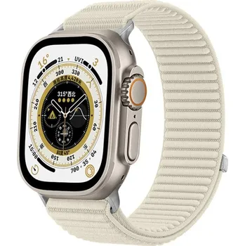 Příslušenství k chytrým hodinkám VSECHNONAMOBIL 123276 xDfind NYLON Vyměnitelný řemínek pro Apple Watch 44 / 45 / 46 / 49mm STARLIGHT