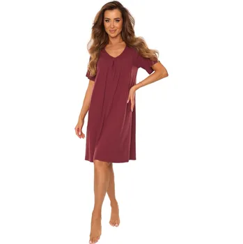 Dámská noční košile Noční košile DE LAFENSE 877 DAHLIA vínová 3XL 0