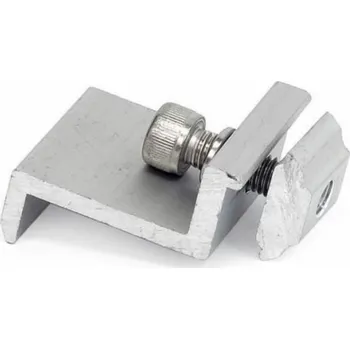 Solarmi SCKD-3S hliníkový stříbrný koncový držák SC solárního panelu (30 i 35 mm)