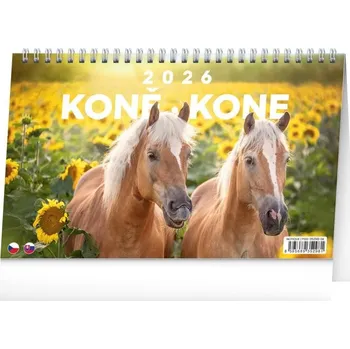 Kalendář Presco Group Stolní kalendář Koně/Kone 2026