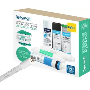 Filtrace vody SET filtrů s membránou a UV zářivkou pro reverzní osmózu ECOPURE AquaCalcium Mint