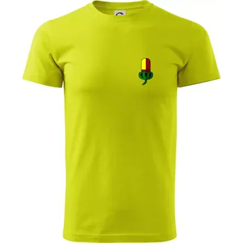 Prší - Žaludy - Klasické pánské triko vyšší gramáže - M ( Limetková )