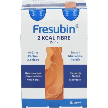 Speciální výživa Fresubin 2 kcal Fibre Drink por.sol. Meruňka-Broskev 4× 200 ml