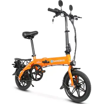 Elektrokolo Ultralehké skládací elektrokolo SAMEBIKE Yinyu 14 Oranžová