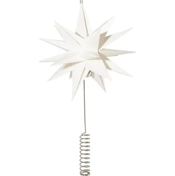 Vánoční dekorace Watt & Veke Špice na stromeček Sputnik 25 cm bílá