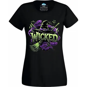 Dámské tričko Zlá Čarodějka Wicked (Velikost: 4XL, Barva: Černá)