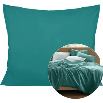 Povlak na dekorativní polštářek SATÉNOVÁ DEKORAČNÍ POVLAK NA POLŠTÁŘ SATYNLOVE 70X80 CM TMAVĚTYRKYSOVÁ