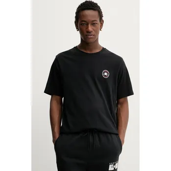 Bavlněné tričko Converse CVM5T565 černá 99X, vel. S