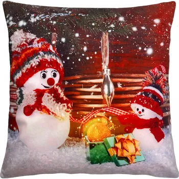 Polštář Vánoční polštář SNOWMANS FRIENDS 40x40 cm Mybesthome Varianta: Povlak na polštář, 40x40 cm
