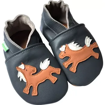 Capáčky Hopi Hop BAREFOOT kožené capáčky KONÍČCI