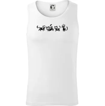 Kočky kostry - Tílko pánské Core - 2XL ( Bílá )