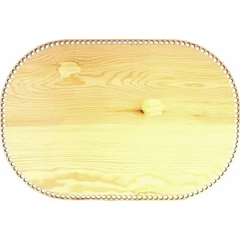 Pro Háčkování Dno na košík oválné 60 x 40, borovice