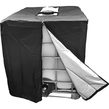 Krycí plachta KesTek Zakrývacia plachta na IBC nádrž 1000 litrov, čierna 420D