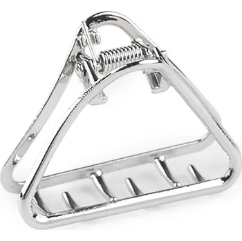 Kovový skřipec do vlasů Varianta: 2 stříbrná trojúhelník, Balení: 1 ks