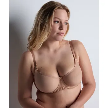 Souprava dámského spodního prádla Podprsenka bardotka AUBADE (4MF14-11), Velikost 75F, Barva tělová