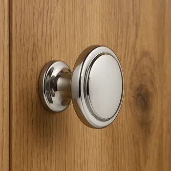 Nábytkové kování Interex Úchytka knopka SIMON / Lesklý chrom