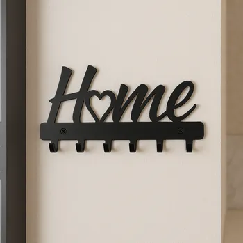 Věšák Interex design Věšák na stěnu LOVELY HOME / Černá matná