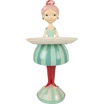 Clayre & Eef - Dekorativní figurka dívky s miskou 6PR5795