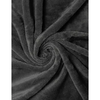 Prostěradlo 2P SERVIS Mikroplyšové prostěradlo 180x200x30cm 180x200x30 cm tmavě šedá mikroplyš 100% polyester