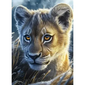 Diamantové malování Diamantové malování - Lvíče (50x70)