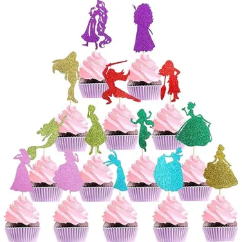 Kancelářský nábytek Dekorace na dort 28 ks - Princezny