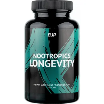 Přípravek na podporu paměti a spánku BJP Nootropics Longevity, 120 rostlinných kapslí