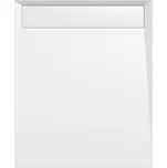 Polysan VARESA sprchová vanička z litého mramoru se záklopem, obdélník 90x80cm, bílá 71606