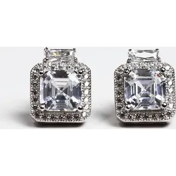 Náušnice Deshi Silver - stříbrné náušnice se zirkony