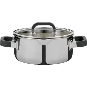 Hrnec Spring Fusion2 Nízký kastrol se skleněnou poklicí, 24 cm