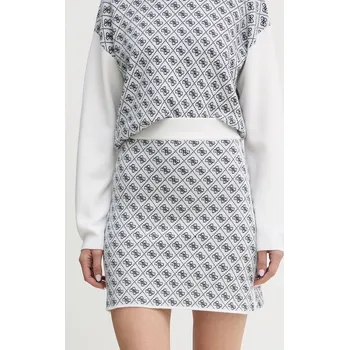 Dámská sukně Sukně s příměsí vlny Guess AUBREY W5BD81.Z3JD2 béžová 01X, vel. XS