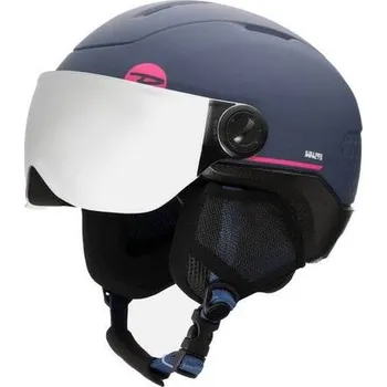 Rossignol WHOOPEE VISOR IMPACT blue-pink juniorská lyžařská přilba s visorem 19/20 49-52