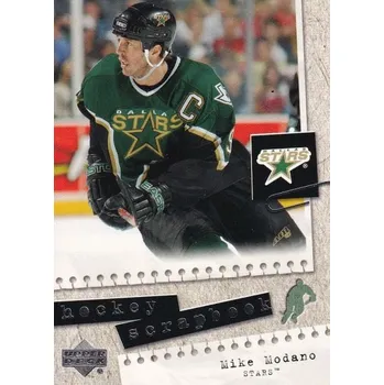 Sběratelská karetní hra insert karta MIKE MODANO 05-06 UD Hockey Scrapbook číslo HS9