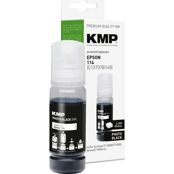 KMP Epson 114 - Epson 114 - černá fotografická inkoustová náplň KMP