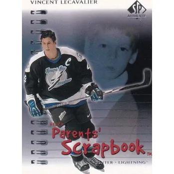 Sběratelská karetní hra insert karta VINCENT LECAVALIER 00-01 SP Authentic Parent´s Scrapbook číslo PS7