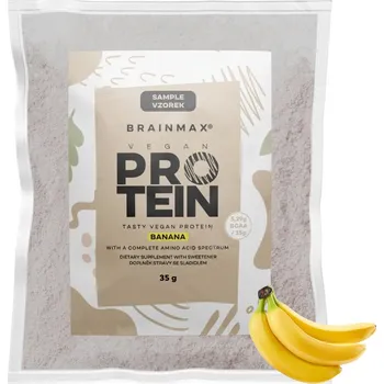 Protein BrainMax Vegan protein, banán, 35 g