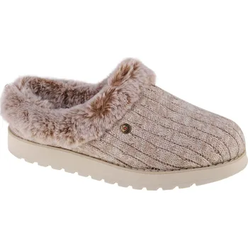 Dámské pantofle Béžové teplé pantofle Skechers Keepsakes - Ice Angel 31204-LTBR Velikost: 40