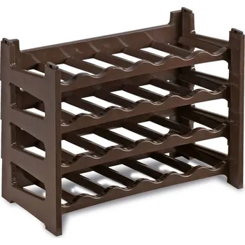 Regál na víno (6lahví) hnědý,60x30x12cm