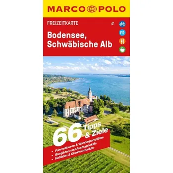 MARCO POLO Freizeitkarte 41 Bodensee, Schwäbische Alb 1:100.000