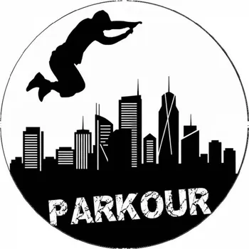 Jedlá dekorace na dort Jedlý papír parkour skok grafika 19,5 cm - Pictu Hap