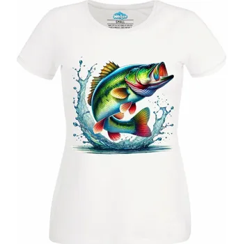 Dámské tričko Dámské tričko Okoun ve Vodě (Velikost: S, Barva: Bílá)