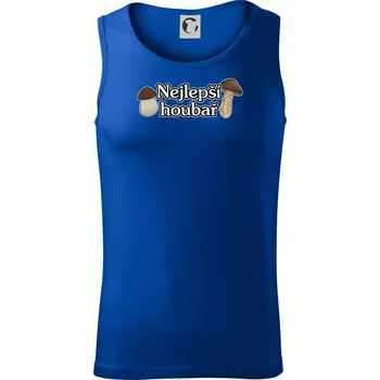 Nejlepší houbař - nápis s houbama - Tílko pánské Core - 2XL ( Královská modrá )