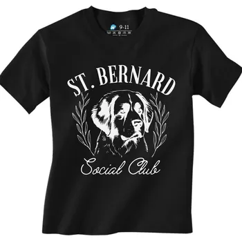 Chlapecké tričko Dětské tričko Klub Milovníků Bernardýnů (Velikost: 5-6, Barva: Černá)
