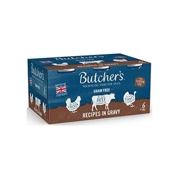 Butcher's Dog Original hovězí/krůtí/kuř. konz. 6x400g